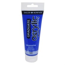 Daler Rowney Graduate Akrilik Boya 120 ml Ultramarine 123 - Daler Rowney