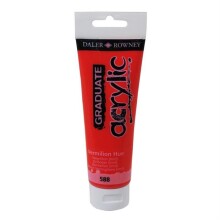 Daler Rowney Graduate Akrilik Boya 120 ml Vermilion Hue 588 - Daler Rowney