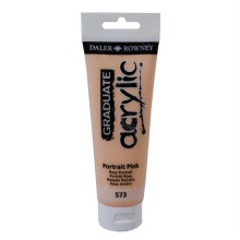 Daler Rowney Graduate Akrilik Boya 120ml 573 Portrait Pink - Daler Rowney