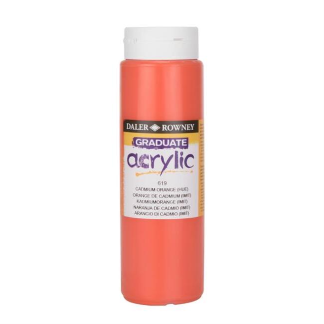 Daler Rowney Graduate Akrilik Boya 500 ml Cadmium Orange Hue 619 - 1