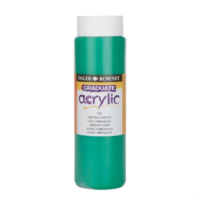 Daler Rowney Graduate Akrilik Boya 500 ml Emerald Green 335 - 1