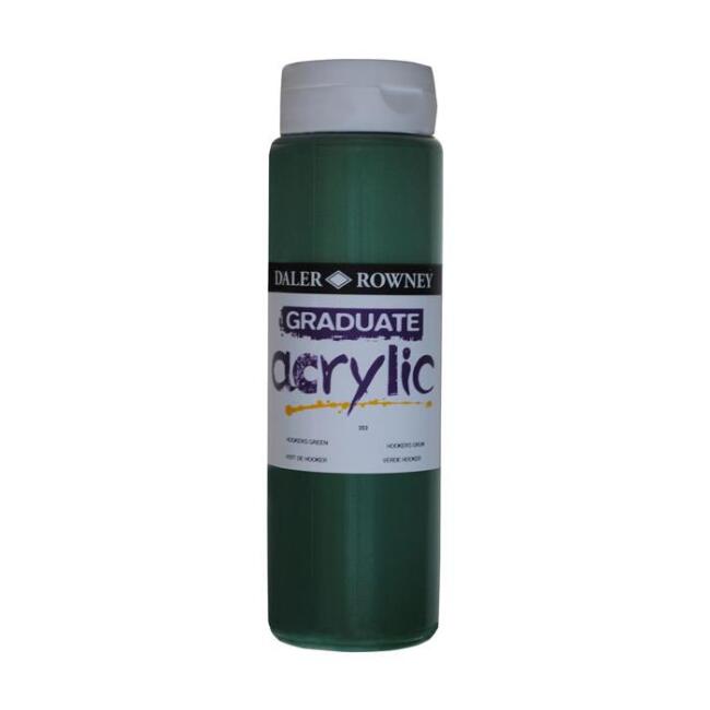 Daler Rowney Graduate Akrilik Boya 500 ml Hooker’s Green 343 - 1