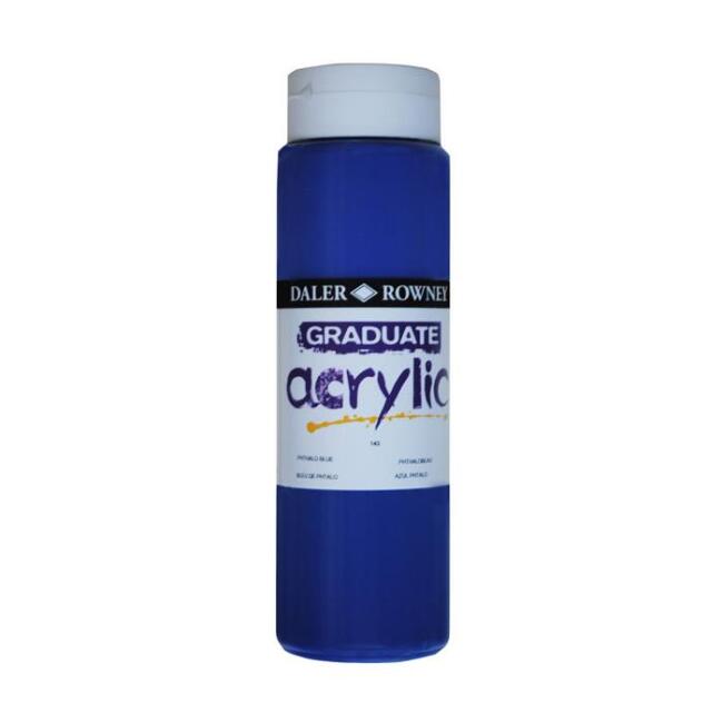 Daler Rowney Graduate Akrilik Boya 500 ml Phthalo Blue 143 - 2