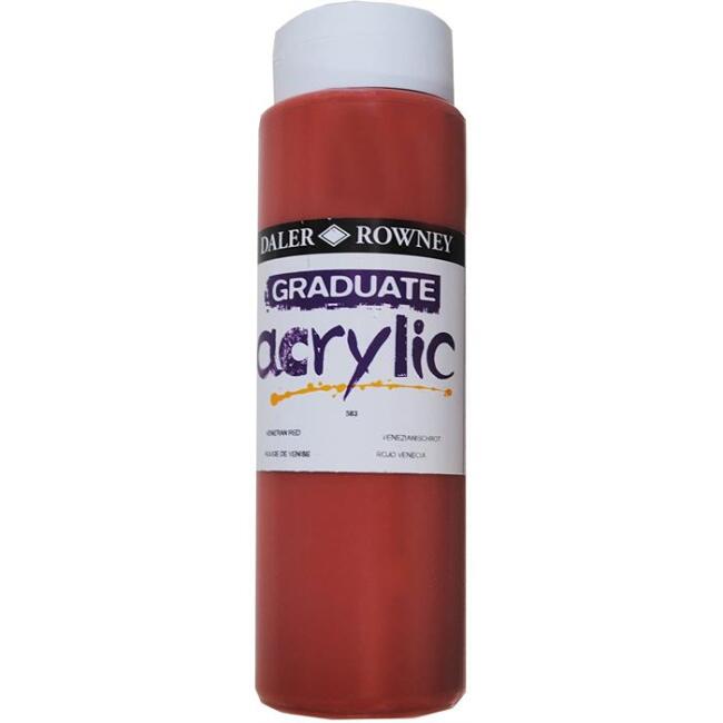 Daler Rowney Graduate Akrilik Boya 500 ml Venetian Red 583 - 1