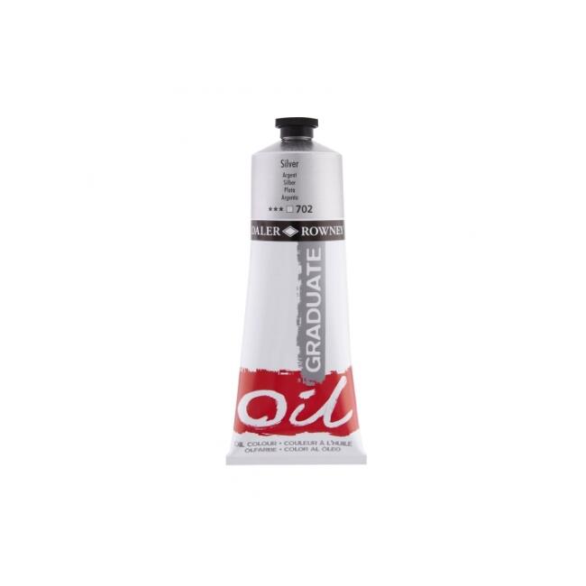 Daler Rowney Graduate Yağlı Boya 200 ml Silver 702 - 2