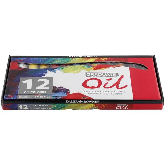 Daler Rowney Graduate Yağlı Boya Seti 12x22 ml - 1