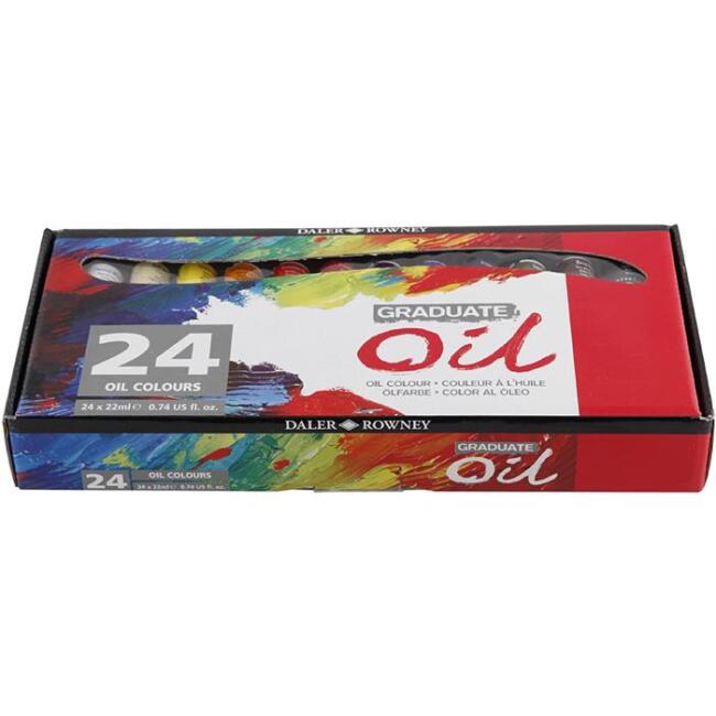 Daler Rowney Graduate Yağlı Boya Seti 24x22 ml - 1