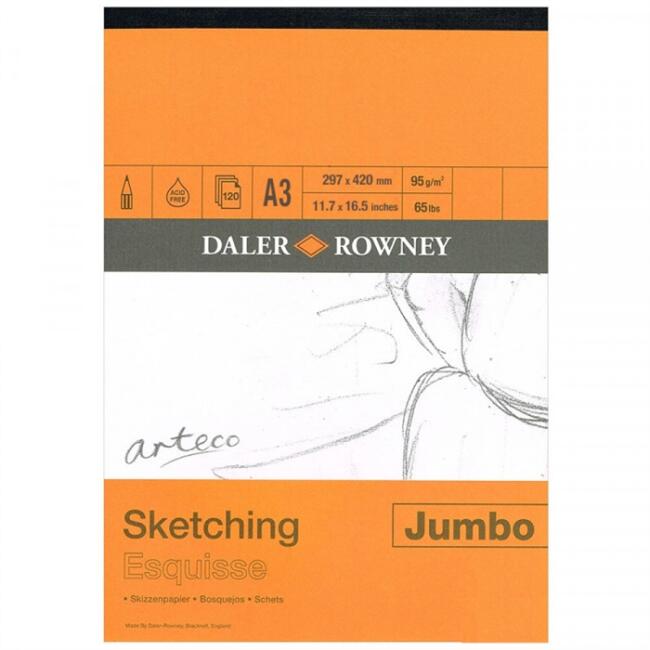Daler Rowney Jumbo Eskiz Blok A3 95 g 120 Yaprak - 1
