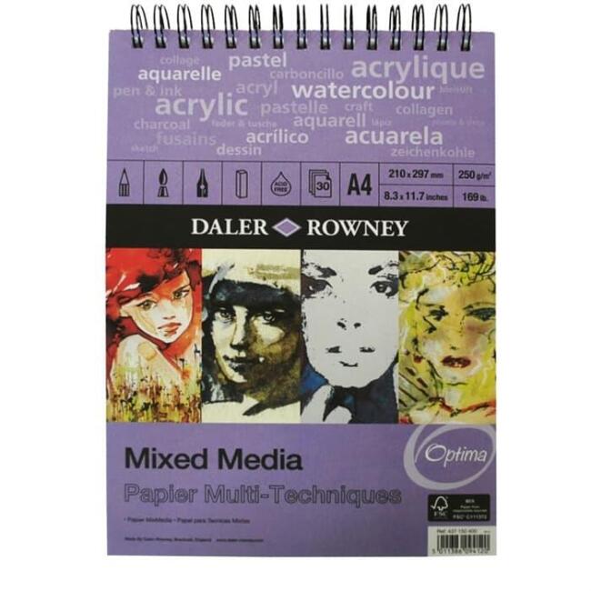 Daler Rowney Mixed Media A4 250 g 30 Yaprak - 1