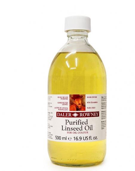 Daler Rowney Purified Linseed Oil 500 ml (Keten Tohumu Yağı) - 1