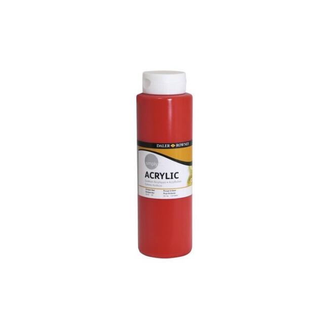 Daler Rowney Simply Akrilik Boya 750 ml Brillant Red 547 - 1