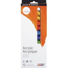 Daler Rowney Simply Akrilik Boya Seti 12x12 ml - Daler Rowney