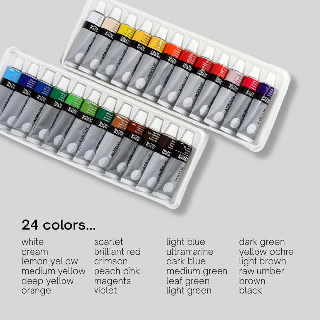 Daler Rowney Simply Akrilik Boya Seti 24 Renk - 3