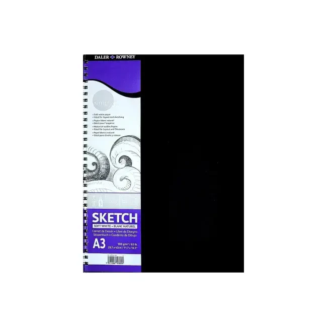 Daler Rowney Simply Eskiz Defteri A3 100 g 54 Yaprak - 1