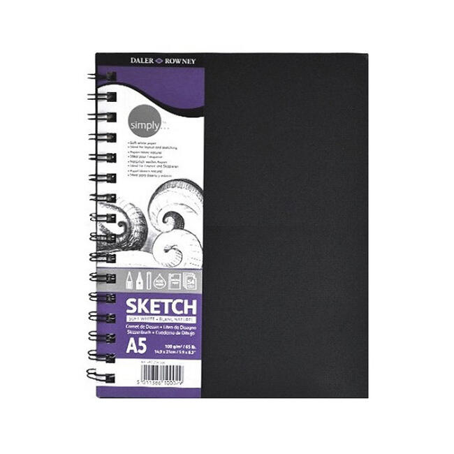 Daler Rowney Simply Eskiz Defteri A5 100 g 54 Yaprak - 1
