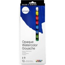 Daler Rowney Simply Opak Sulu Boya Guaj 12x12 ml - Daler Rowney