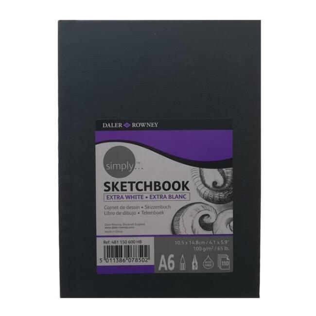 Daler Rowney Simply Sketch Book 10,5x14.8 cm 100 g 110 Yaprak - 1
