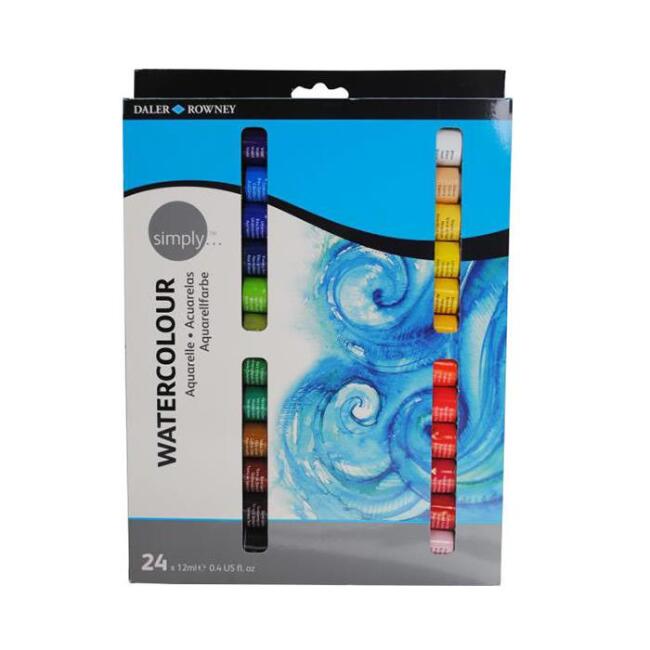 Daler Rowney Simply Sulu Boya Seti 24 Renk - 1