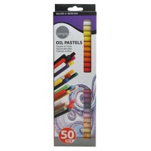 Daler Rowney Simply Yağlı Pastel Boya Seti 50 renk - Daler Rowney