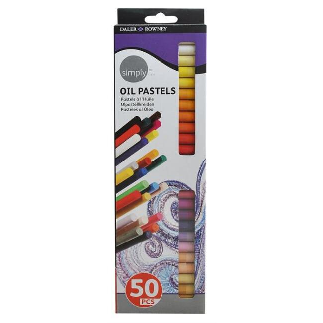 Daler Rowney Simply Yağlı Pastel Boya Seti 50 renk - 1