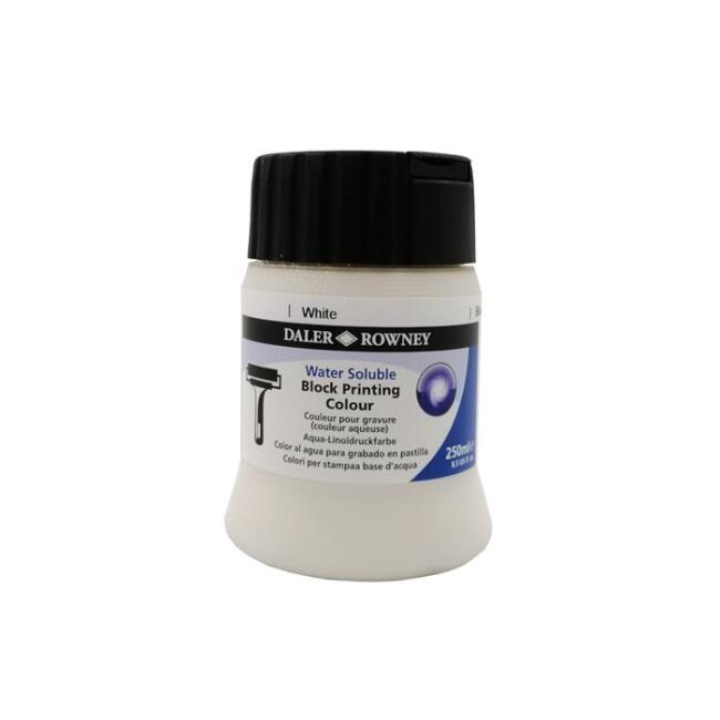 Daler Rowney Su Bazlı Linol Baskı Boyası 250 ml Beyaz - 2