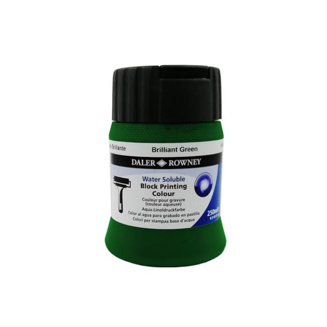 Daler Rowney Su Bazlı Linol Baskı Boyası 250 ml Brillant Green - 1