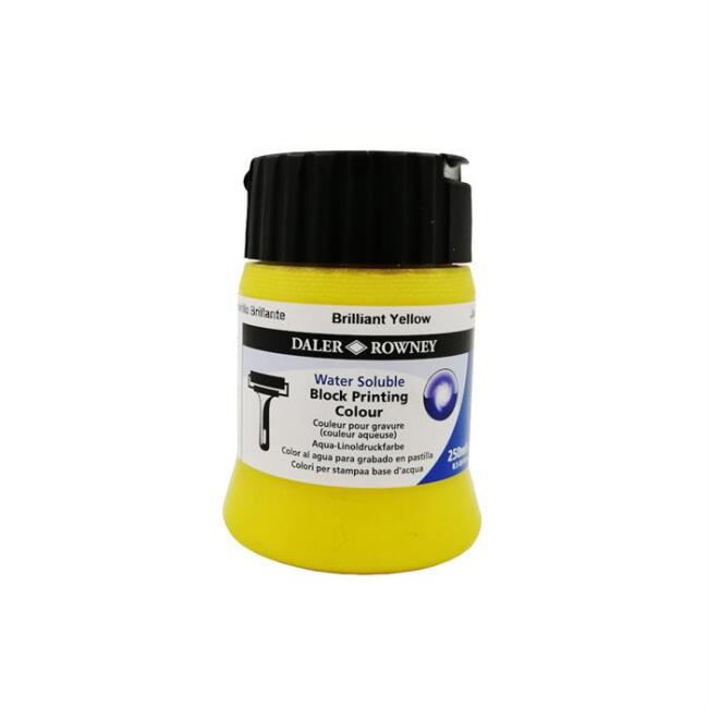 Daler Rowney Su Bazlı Linol Baskı Boyası 250 ml Brillant Yellow - 1