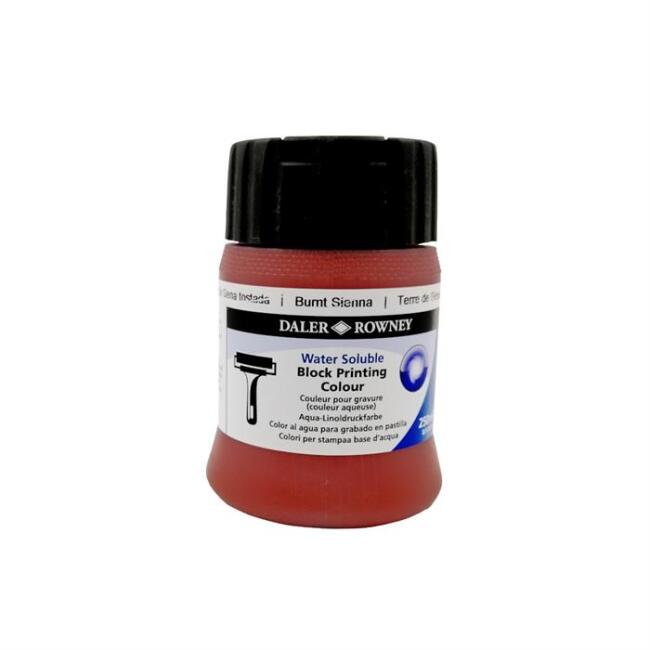 Daler Rowney Su Bazlı Linol Baskı Boyası 250 ml Burnt Sienna - 1