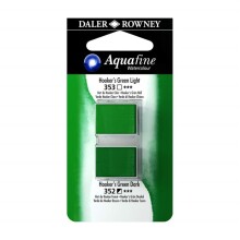 Daler Rowney Aquafine Sulu Boya Tablet 2’li Hookers Green Light/Hookers Green Dark - Daler Rowney