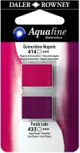 Daler Rowney Aquafine Sulu Boya Tablet 2’li Quinacridone Magenta/Purple - 2