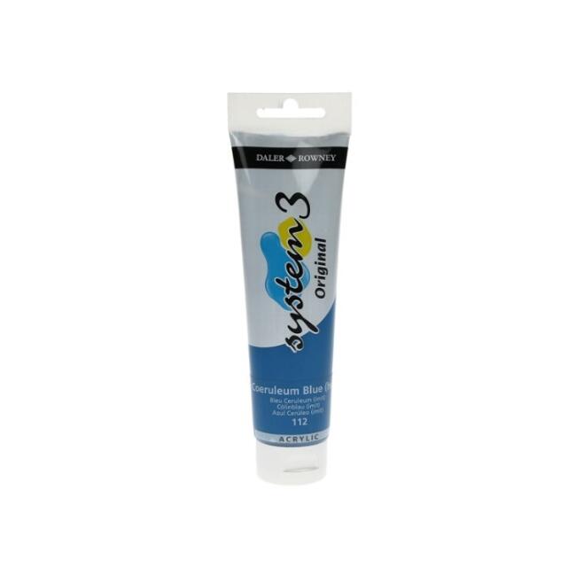 Daler Rowney System3 Akrilik Boya 150 ml Coeruleum Blue HueN 112 - 1