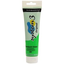Daler Rowney System3 Akrilik Boya 150 ml Fluorescent Green 349 