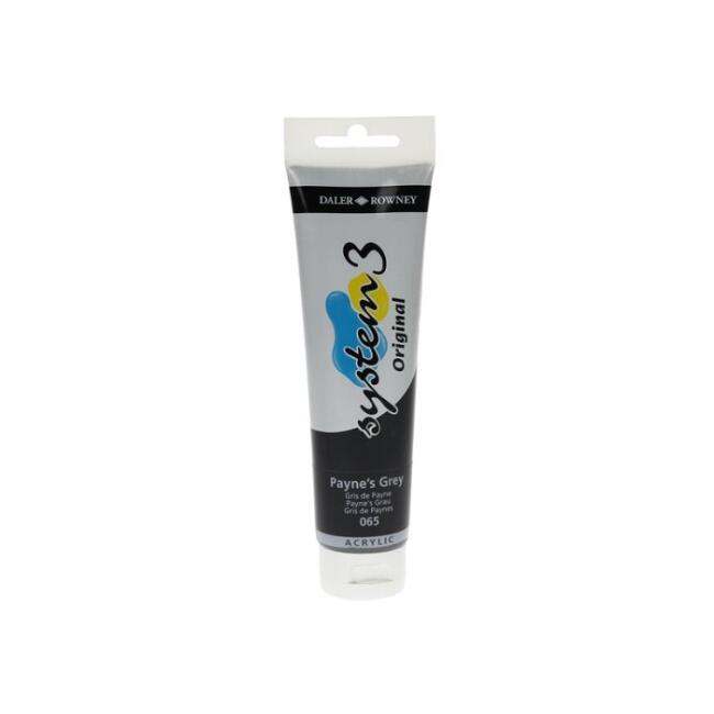 Daler Rowney System3 Akrilik Boya 150 ml Payne's Grey 65 - 1