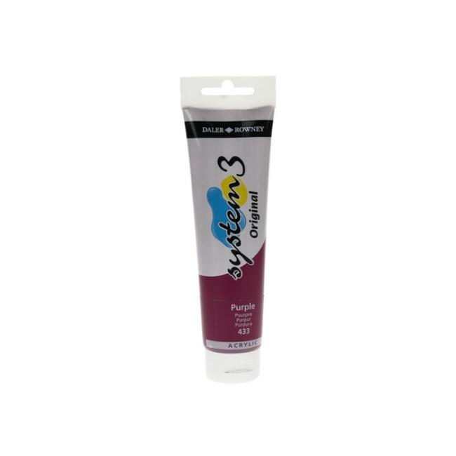 Daler Rowney System3 Akrilik Boya 150 ml Purple 433 - 1