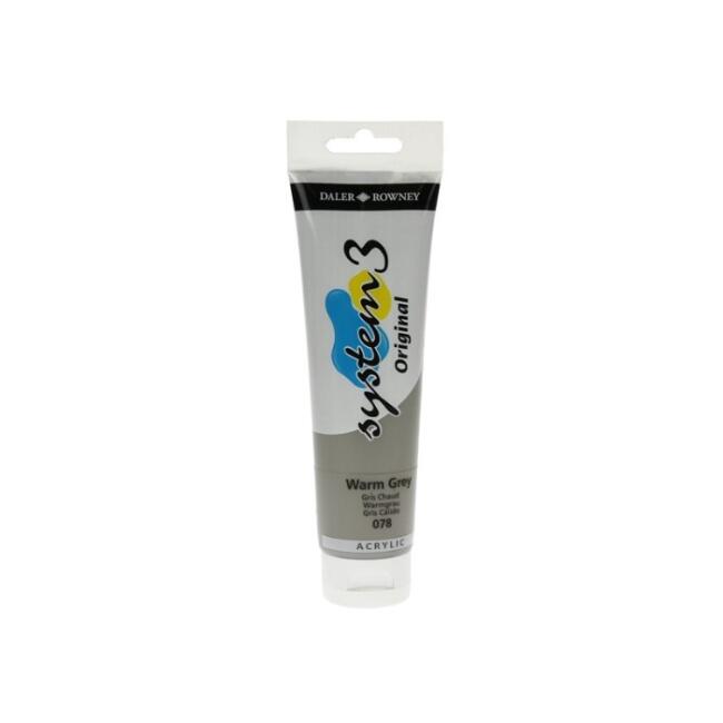 Daler Rowney System3 Akrilik Boya 150 ml Warm Grey 78 - 1