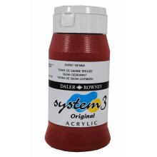 Daler Rowney System3 Akrilik Boya 500 ml Burnt Sienna 221 