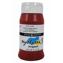 Daler Rowney System3 Akrilik Boya 500 ml Burnt Sienna 221 - Daler Rowney