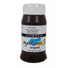 Daler Rowney System3 Akrilik Boya 500 ml Burnt Umber 223 - Daler Rowney