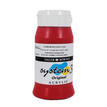 Daler Rowney System3 Akrilik Boya 500 ml Cadmium Red Deep Hue 504 - Daler Rowney