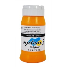 Daler Rowney System3 Akrilik Boya 500 ml Cadmium Yellow Deep Hue 618 - Daler Rowney (1)