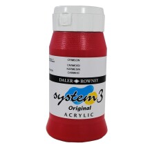 Daler Rowney System3 Akrilik Boya 500 ml Crimson 513 