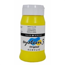 Daler Rowney System3 Akrilik Boya 500 ml Lemon Yellow 651 - Daler Rowney (1)