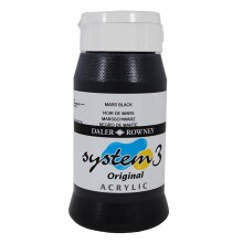 Daler Rowney System3 Akrilik Boya 500 ml Mars Black 36 - Daler Rowney