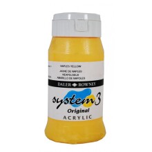 Daler Rowney System3 Akrilik Boya 500 ml Naples Yellow 634 - Daler Rowney