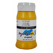 Daler Rowney System3 Akrilik Boya 500 ml Pale Gold Hue 708 - Daler Rowney