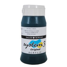 Daler Rowney System3 Akrilik Boya 500 ml Phthalo Green 361 - Daler Rowney