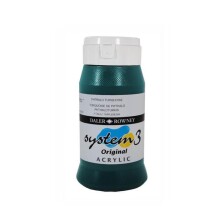 Daler Rowney System3 Akrilik Boya 500 ml Phthalo Turquoise 154 - Daler Rowney