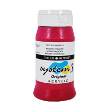 Daler Rowney System3 Akrilik Boya 500 ml Process Magenta 412 - Daler Rowney