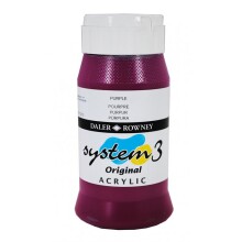 Daler Rowney System3 Akrilik Boya 500 ml Purple 433 - Daler Rowney