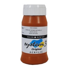 Daler Rowney System3 Akrilik Boya 500 ml Raw Sienna 667 - 1